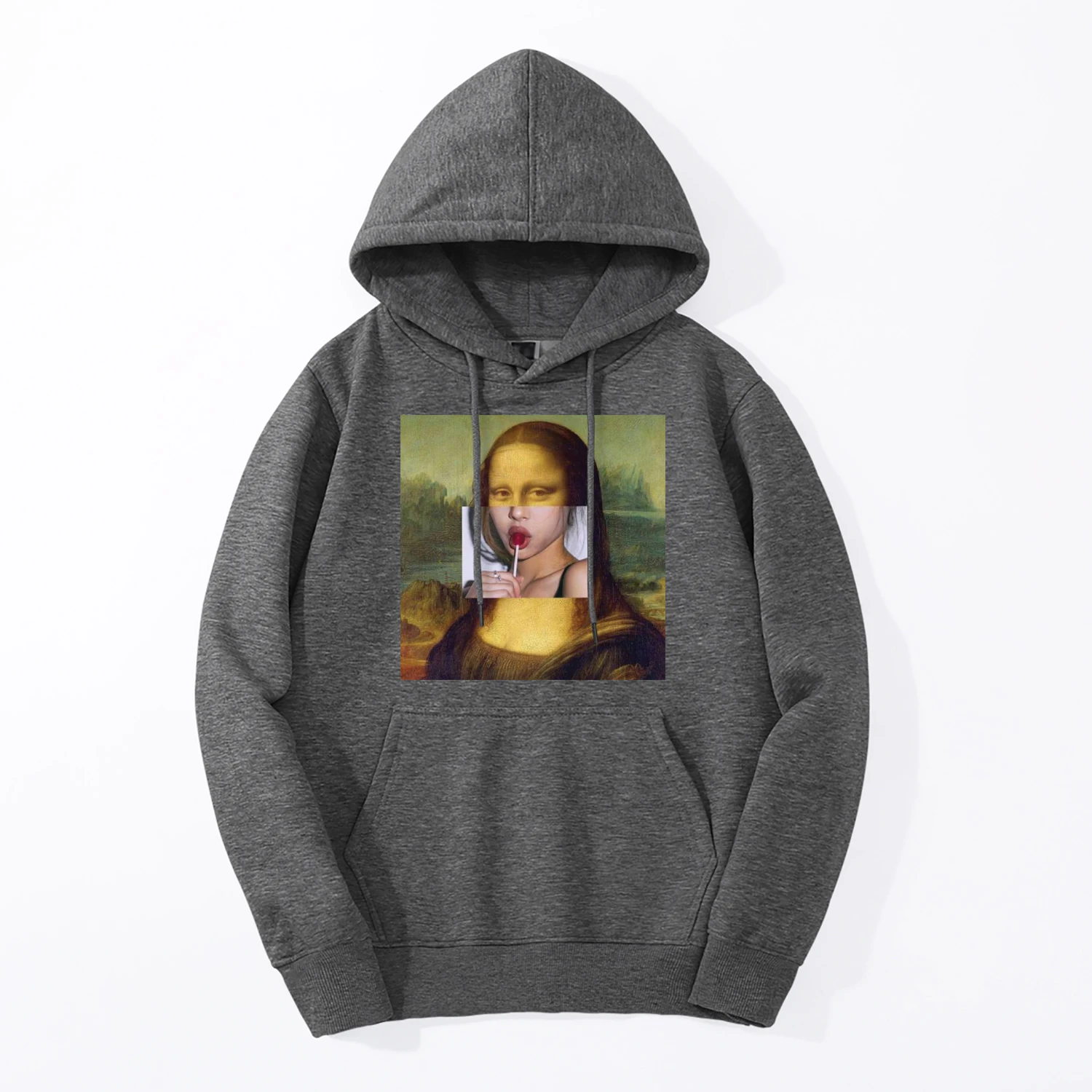 Mona Lisa толстовка мужская Billie Eilish осень зима мужская толстовка флисовая спортивная одежда свободный крой хип хоп толстовки