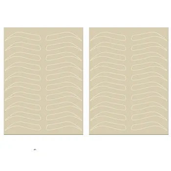 

Microblading Eyebrow Practice Skin Eyebrow Permanent Makeup Supplies Eyebrow Training Skin No Ink Needed White Line One Sided