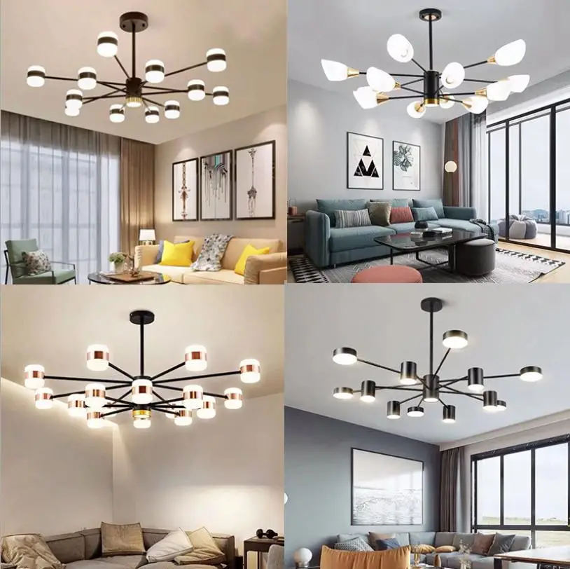 

Nordic luxury magic bean chandelier lighting For bedroom creative hanging lamp For restaurant dining room study light Fixture