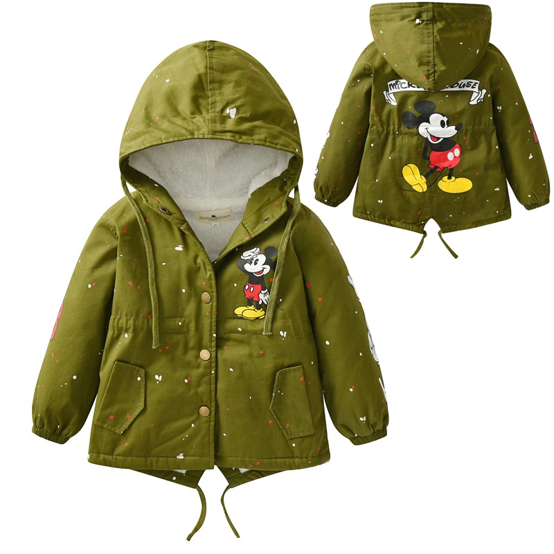 Зимняя куртка, пальто для маленьких мальчиков, теплая верхняя одежда для детей, пальто с капюшоном и героями мультфильмов, ветровка для мальчиков на флисе для мальчиков 1, 2, 3, 4, 5, 6 лет