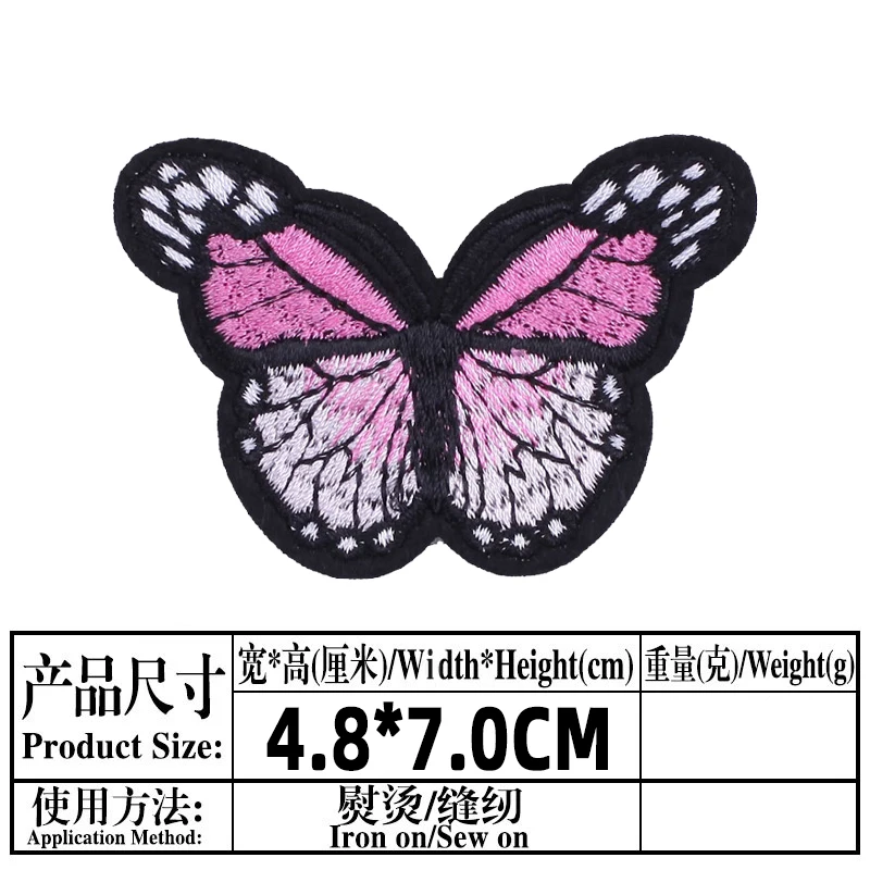 Butterfly Iron On Transfers for Clothes Butterflies Iron on Patches Decals  Butterfly Iron Patches Thermo Adhesive Stickers Washable Clothing Applique