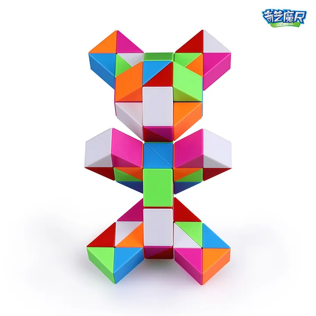 Qiyi Magic Snake Ruler Magic Puzzle 24/36/60/72 Speed Antistress Cube Twist Snake Folding Educational Toy for kids Magic Cube 1