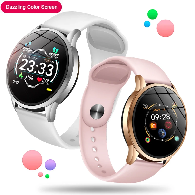 Модные женские спортивные Смарт часы для Android IOS iphone водонепроницаемые с