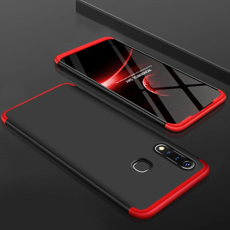 360 Полное покрытие чехол для Vivo Y19 2019 V17 V15 S1 Pro S5 Y9S V11i X21 UD U3 U20 V9 Y85 Y93 Y95 IQOO 3 5G Neo