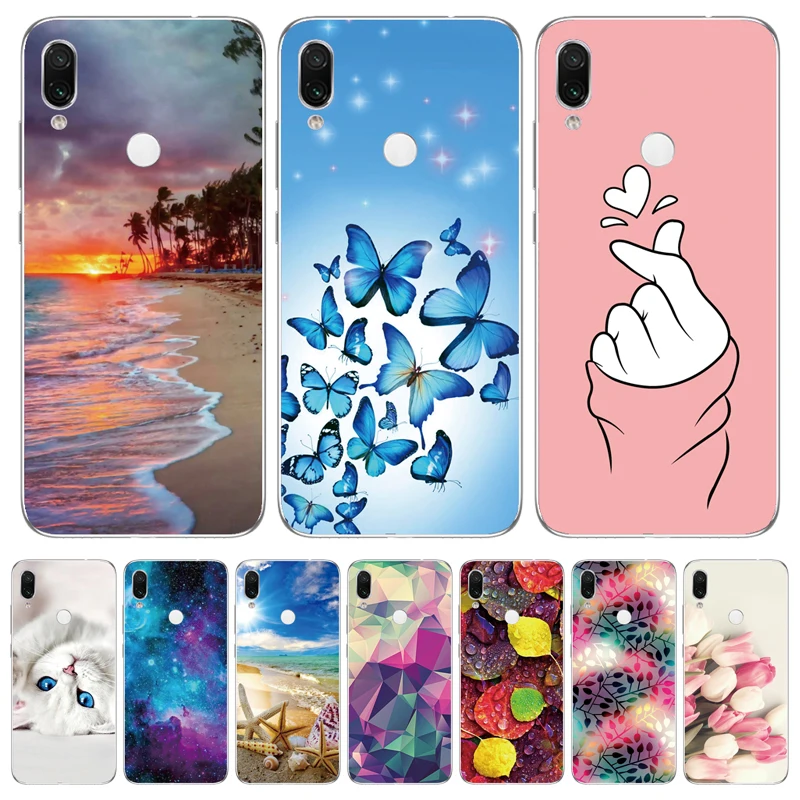 For Xiaomi Redmi Note 7 Case Flower Animal Cover Silicone Pro Note7 Bumper Phone Coque Fundas Etui |