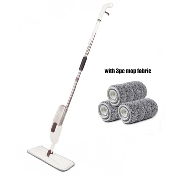 

Spray Mop with 3pcs Microfiber Pad Magic Clean Mop Flat Mop Home Kitchen Bathroom Floor Mop Lazy Mop Household Cleaning Tools