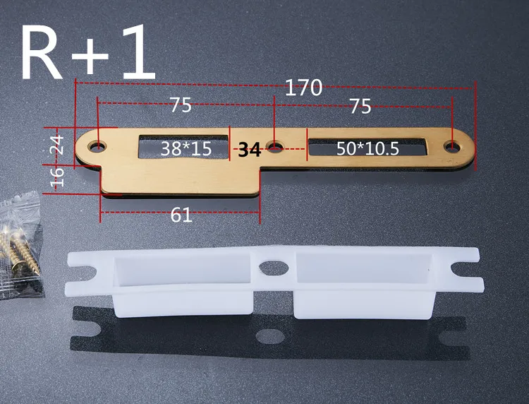 Room Door Locks Lock Body Guide Piece Wooden Door Special Lock Piece Buckle Plate Edge Str cabinet locks
