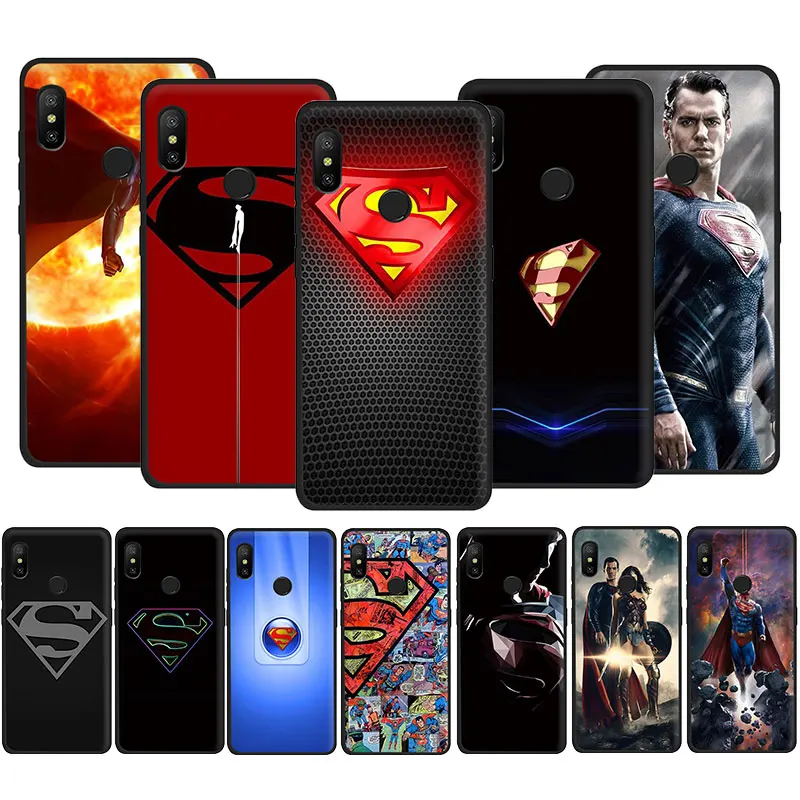 DC Superman TPU Soft Silicone Case Cover For Redmi Note 5 6 7 8 9 Pro Max 8T 9S 5A Prime | Мобильные телефоны и