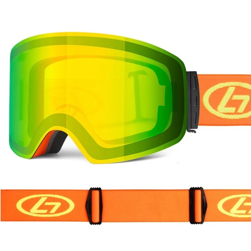 Полный цилиндрический сноуборд лыжные очки маска двойной слой анти туман UV400 для мужчин женщин снегоход Gogle очки от снега