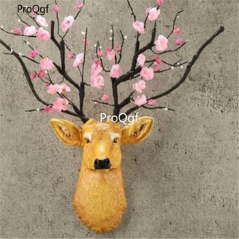 

ProQgf 1Pcs A Set deer head silent life bedroom Statue quabnshijiefengkuang