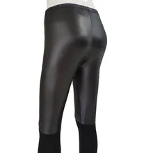 Стиль женские модные повседневные эластичные повседневные брюки сексуальные кожаные однотонные леггинсы брюки Z815