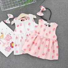 Платье для маленьких девочек стиль для малышей Детская одежда на возраст 1, 2, 3, лет, 0 для девочек летняя одежда для детей