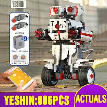 

Yeshin App Control Programming Robot With Music Compatible With 31313 Robot Boots Set Building Blocks Bricks Kids Toys Robot Set