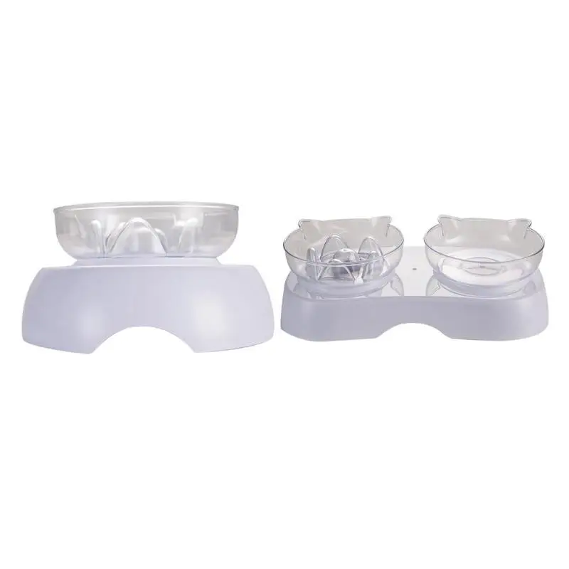 

Plastic Double Non-slip Pet Bowl For Dogs Puppy Cats Food Water Feeder Pets Feeding Dishes Dog Bowls Pet Feeding Supplies
