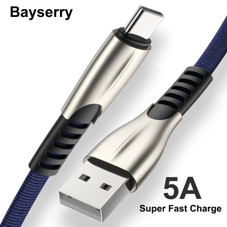 5А usb type-C кабель для samsung S9 S10 Quick 3,0 зарядка type-C мобильный телефон USB C кабель для Xiaomi Redmi note 8 huawei P30 шнур