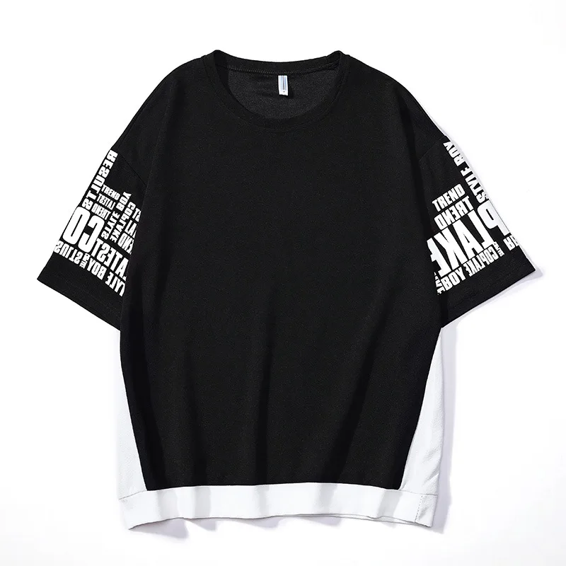 

2019 Summer New Style Ant Wrinkle Half-sleeve Shirt Half-sleeve Shirt English Multi-color Versatile Simple Korean-style Japanese