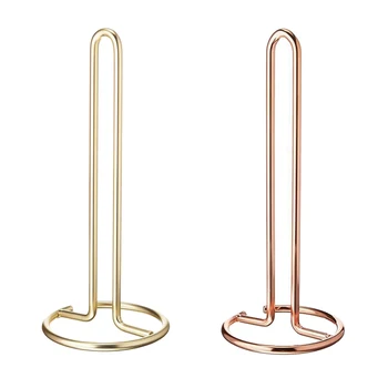 

Multi-function Metal Wrought Iron Desktop Paper Towel Rack Dining Room Living Room Toilet Roll Holder Storage Rack