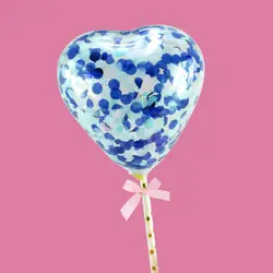 Вечерние воздушные шары реклама торт ко дню рождения креативный конфетти торт ко дню рождения вставка Карта Сердце Форма украшение для