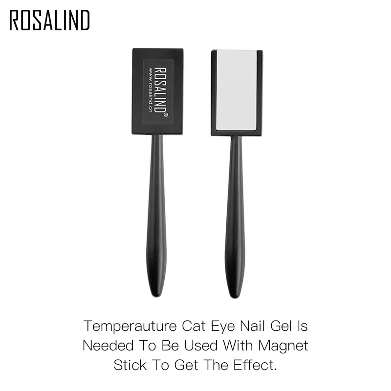 ROSALIND 5 мл изменение температуры Магнитный 5D кошачий глаз гель для ногтей УФ-гель для ногтей Магнит лак звездное небо нефритовый эффект лак