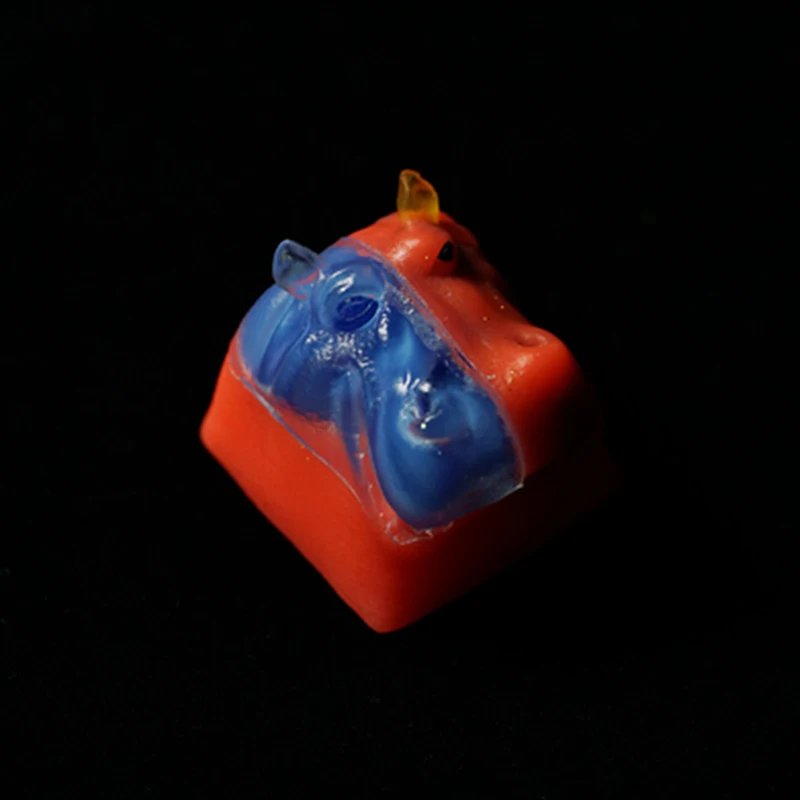 Hippo 3 Бегемот смолы для Cherry Mx Переключатель Механическая игровая клавиатура разноцветное платье без выцветания DIY клавиатура сердце почтовый ящик колпачки - Цвет: Hippo 3