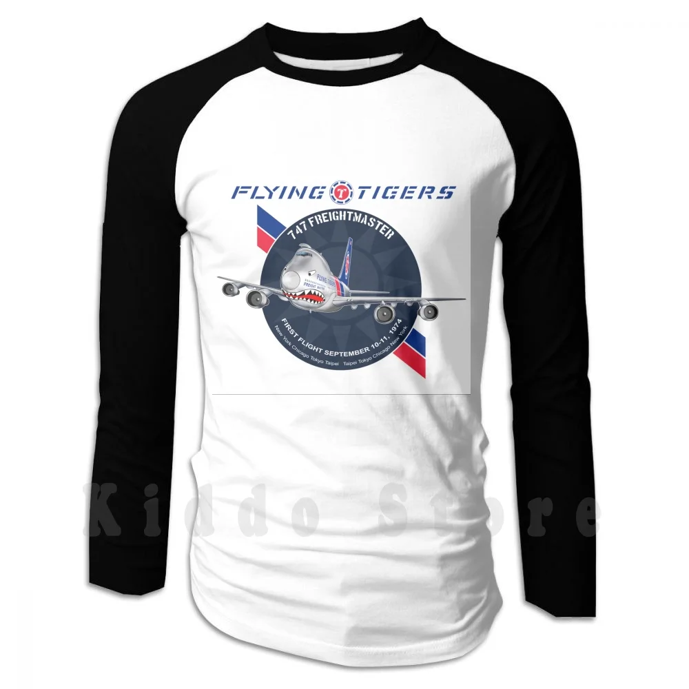 Tigri Volanti 747 Felpa Con Cappuccio Manica Lunga Tigri Volanti Tigri Flying Tiger Boeing 747 Boeing 747 B747