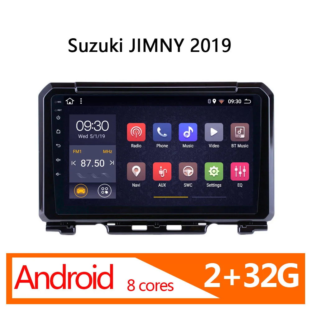 Автомагнитола для Suzuki JIMNY 2019 android 2 + 32 ГБ 8 ядер DVD плеер 1 din atoto GPS|Мультимедиаплеер