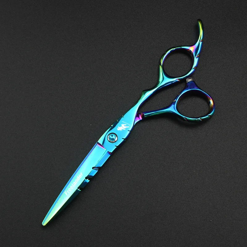 6 дюймов зеленые ножницы для волос высокого качества Парикмахерские ножницы Профессиональные ножницы для стрижки волос - Цвет: cutting scissors
