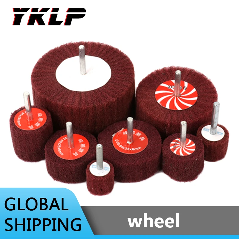 

20mm~100mm Non-woven Flap Polishing Wheel With 6mm Shank Rotary Tools 320 Grit