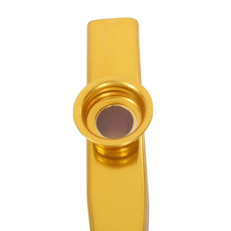 Топ-Металл Золотой kazoo+ 2 мембранная флейта инструмент подарок