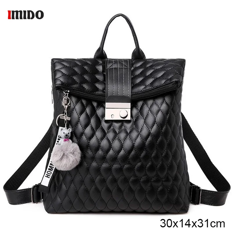 designer black backpack purse