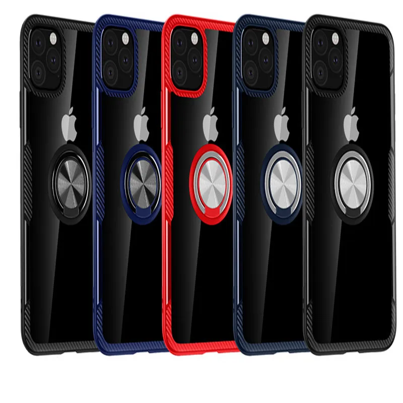 Чехол для Iphone Xr Xs Max Роскошный прозрачный ПК + карбоновое волокно полная защита