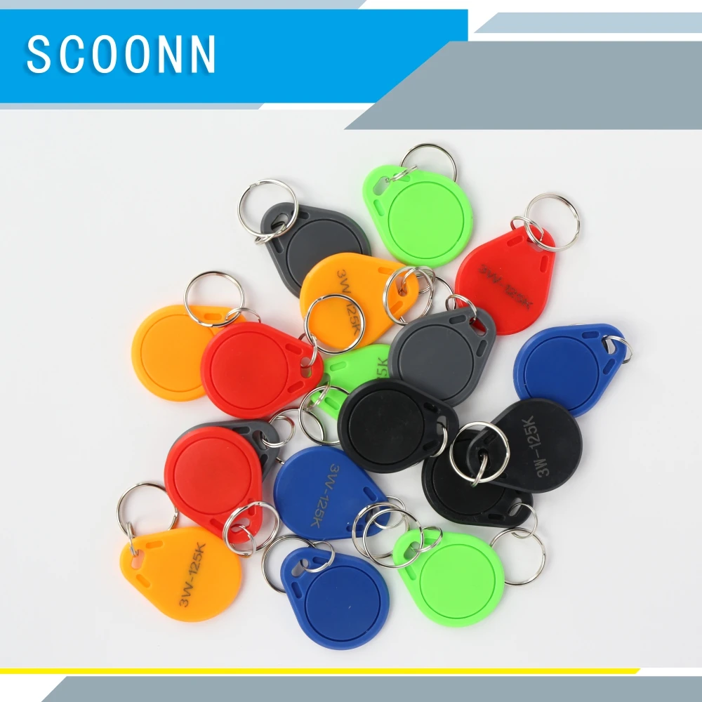 

100pcs random colors IC-UID repeated erase keychain Safety protection access control tool Changeable IC tag keyfob