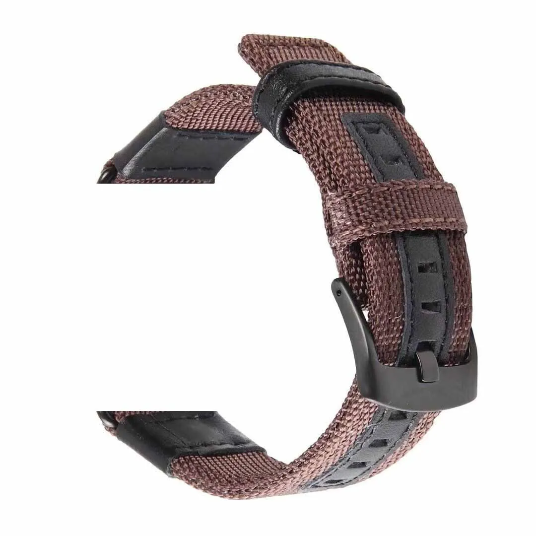 deep brown Нейлоновый ремешок для samung gear s2 s3 galaxy watch 42 мм 46 мм huawei watch GT amazfit 2 s браслет - Цвет ремешка: deep brown