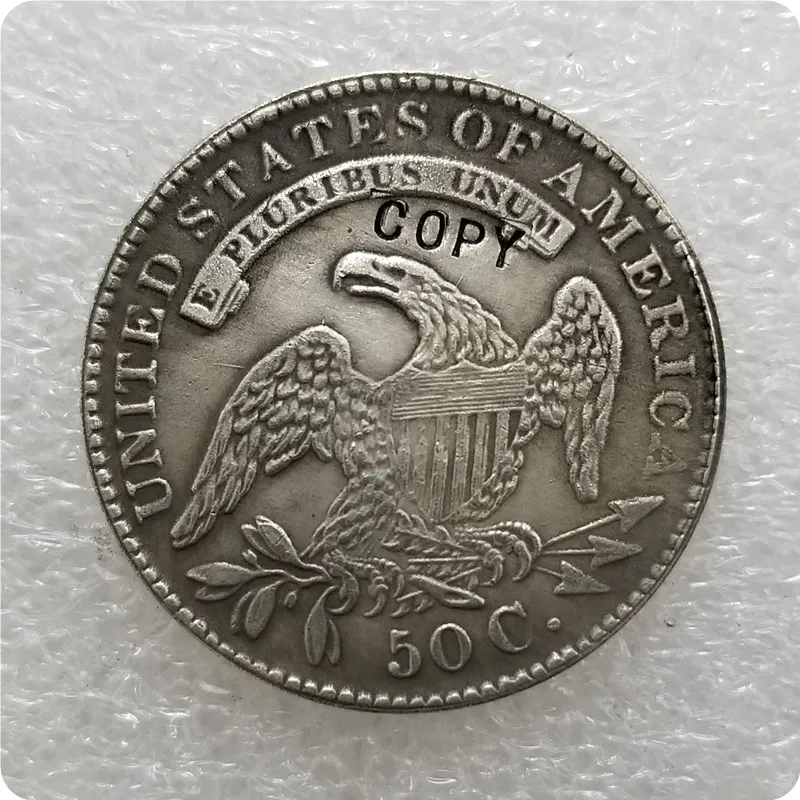 США 1807-1836 покрытый монета пол доллара 50 центов 1/2 копия доллара монеты-копии монет медаль коллекционные монеты значок