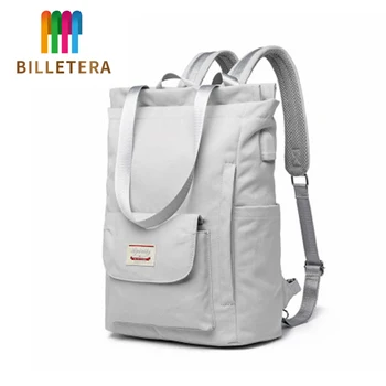 

Waterproof Stylish Laptop Backpack Women 13 13.3 14 15.6 Inch Korean Fashion Oxford Canvas USB College Backpack Bag Female 2020