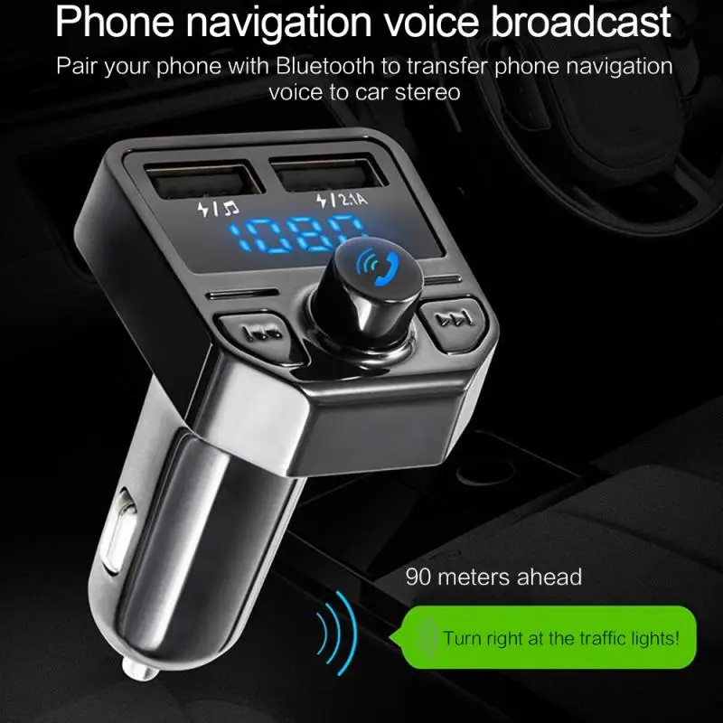 Автомобильный MP3 музыкальный плеер с Bluetooth и громкой связью автомобильный fm