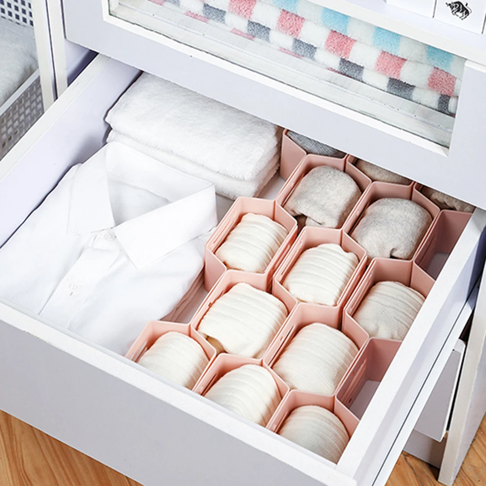 12 шт. ящик с сеткой плата делителя для дома DIY пространство стеллаж для хранения Сплит бар Носки Органайзер корзина для хранения шкаф Органайзер для женщин
