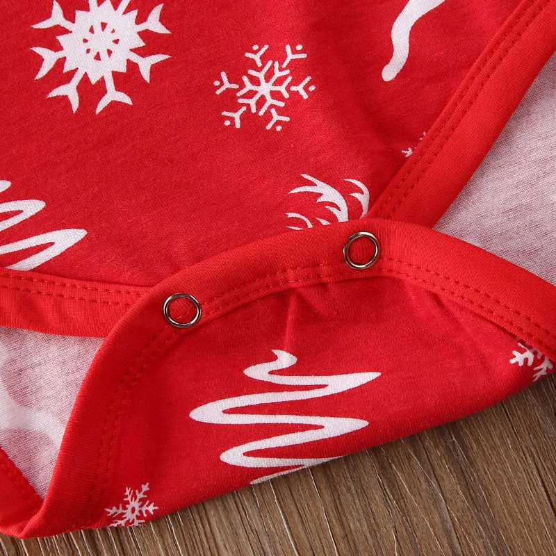 Emmababy одежда с рисунком оленя для новорожденных мальчиков и девочек комбинезон с длинными рукавами, круглым вырезом и цветочным принтом+ шапка, осенняя Рождественская одежда