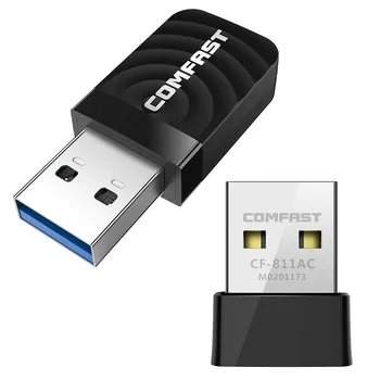 

600/1300Mbps Mini USB Wifi Adapter Wifi Network Card Dual Band 2.4G/5.8G Wireless Receiver for Windows XP/Vista/7/8/10 Mac OS