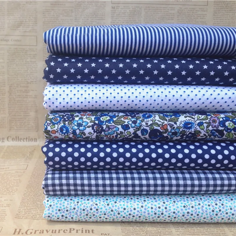 Hoomall 7PCs Mixed Cotton Fabric DIY Handmade Sewing Home Decoration Cheap Fabrics For Patchwork