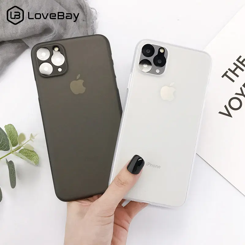 

Lovebay Ultra Thin Phone Case For iPhone11 Pro XS XR X Max Candy Color Matte Hard PC Fundas For iPhone 6 6s 7 8Plus Simple Cover