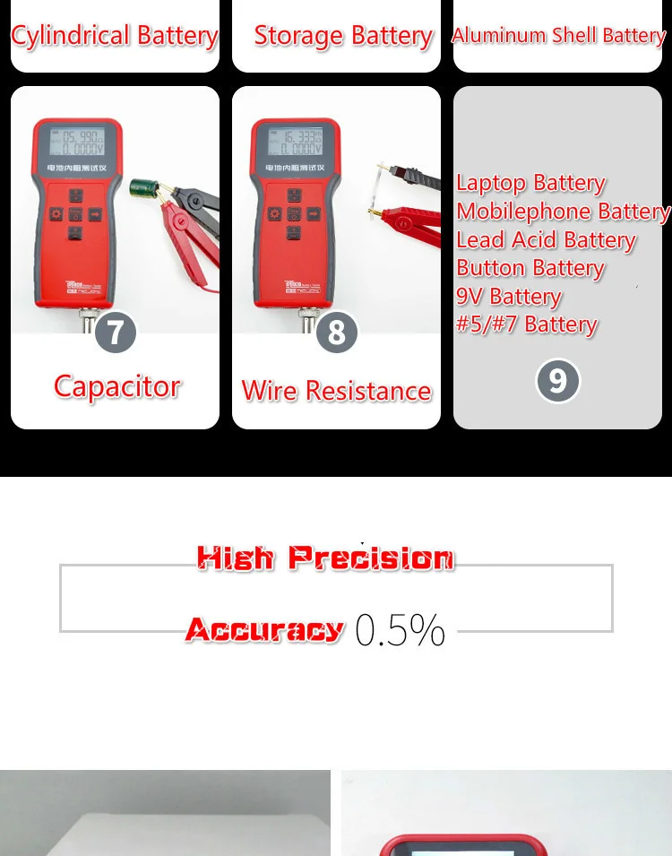 Verificadores de bateria