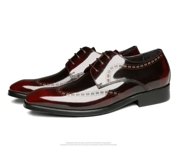 

Fashion Men's Shoes Low Top Lace-up Pure Leather Men's Shoes Comfortable And Wedding Wear