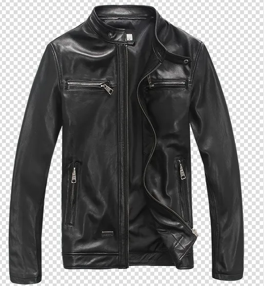 Высококачественная весенне-осенняя мужская куртка из натуральной кожи, короткая приталенная мотоциклетная куртка для мужчин, верхняя одежда jaqueta de couro MF030