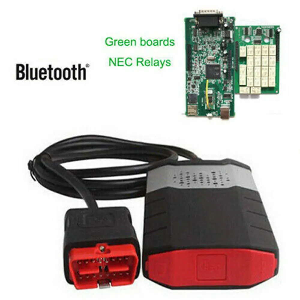 Инструмент CDP TCS Профессиональный проигрыватель компакт-дисков с Bluetooth Plus. R3,00 Keygen программное обеспечение OBDII считыватель кодов OBD для грузовиков 2 диагностический инструмент OBD2 сканер