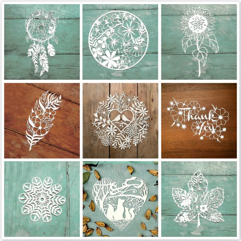 

DiyArts Flower Dies Pattern Metal Cutting Dies for Card Making DIY Scrapbooking Album Decor Paper Craft Stencil Die