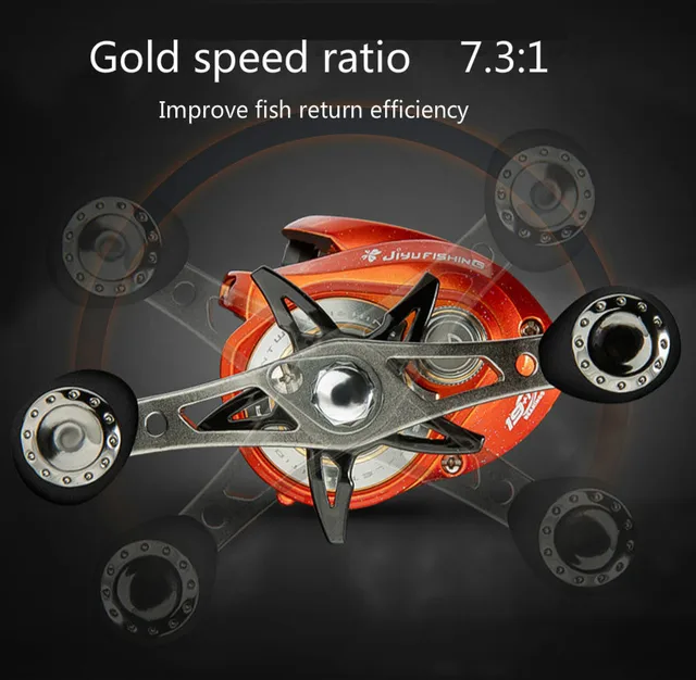 Fishing Wheel Metal Baitcast Reel 20 Axis Magnetic Brake Fishing Reel 8kg  Strong Double Line Cup 10 Gear Carrete De Pesca - Fishing Reels - AliExpress