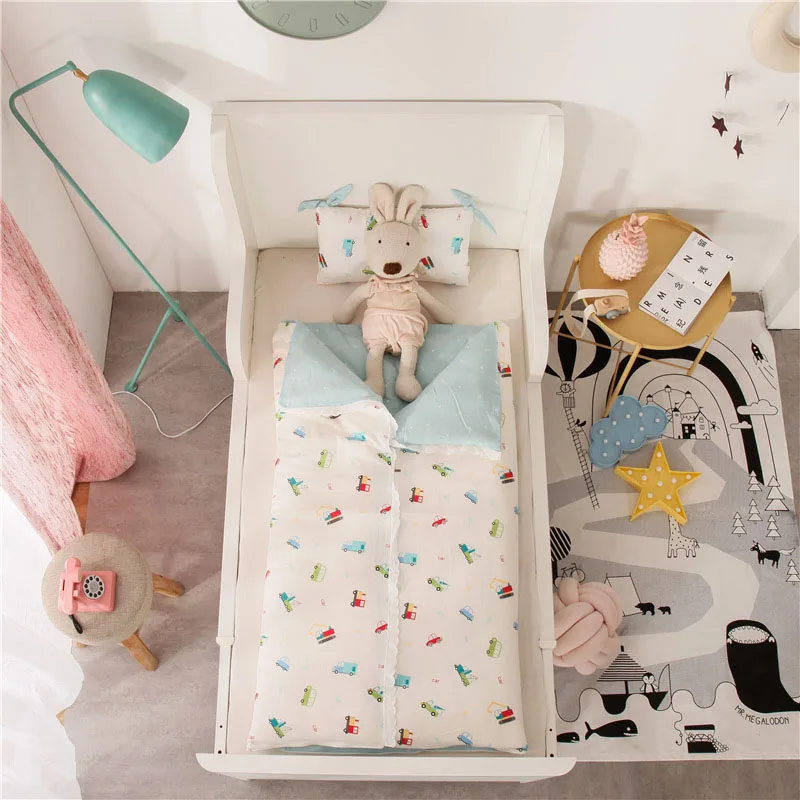 Теплый детский спальный мешок с мультипликационным принтом; зимний конверт; спальные мешки для младенцев; осеннее Хлопковое одеяло для новорожденных - Цвет: 11