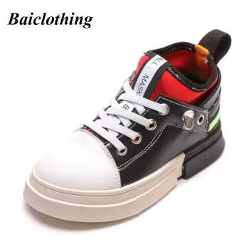 

Children High-Top Leather Shoes Kids Sport Shoes For Running New Fashion Casual Shoes For Big Boys And Girls Loafers Sneakers