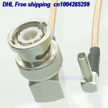 

EMS/ DHL 50pcs BNC male plug to TS9 male plug right angle RG316 Jumper pigtail 6" cable 22j